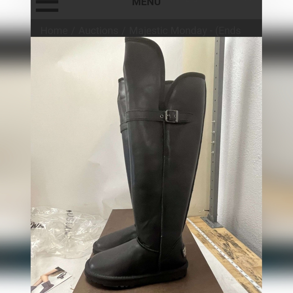 Black Ausland leather boots, size 5.5
